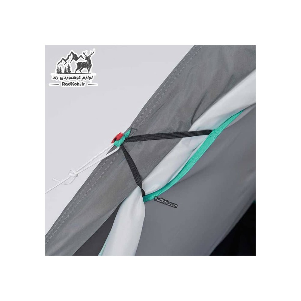 چادر کوهنوردی دو پوش 3 نفره کچوا(QUECHUA) رنگ خاکستری