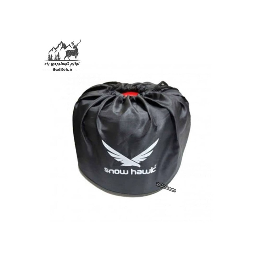 ست ظروف درب فلزی اسنوهاک مدل SN.D55A رنگ قرمز