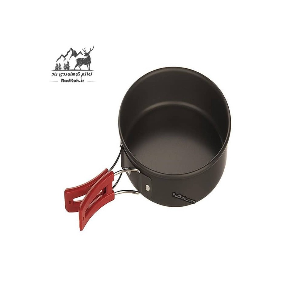 ست ظروف درب فلزی اسنوهاک مدل SN.D55A رنگ قرمز
