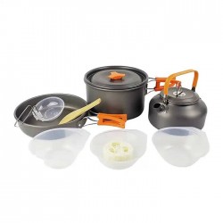 خرید ست ظروف Cooking Set مدل DS-308 رنگ نارنجی