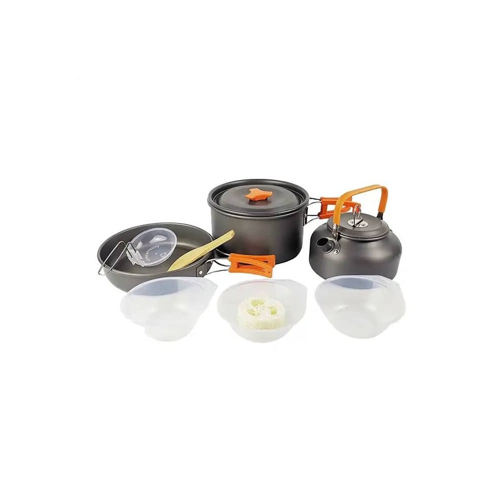 خرید ست ظروف Cooking Set مدل DS-308 رنگ نارنجی