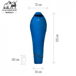 کیسه خواب کوهنوردی میلت مدل Baikal 750 long رنگ آبی