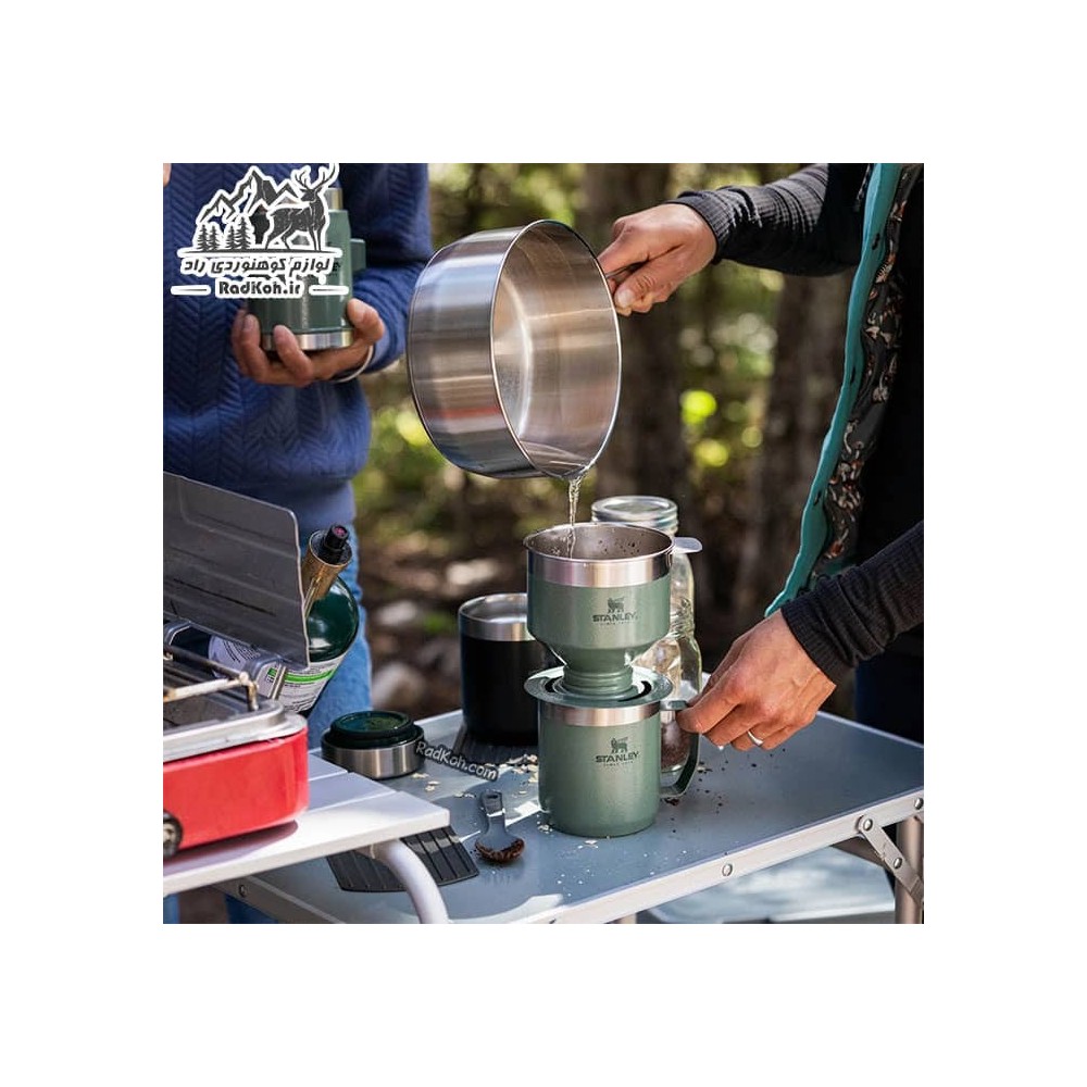 قهوه ساز استنلی مدل Pour Over 590ml رنگ سبز