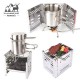اجاق هیزمی تاشو مسافرتی کد RK-101 رنگ نقره ای