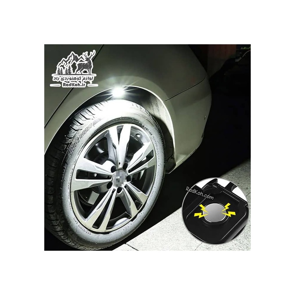 چراغ قوه شارژی کارابین دار مدل KEYCHAIN LIGHT رنگ مشکی