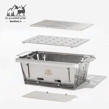 اجاق تاشو مسافرتی کد RK-100 رنگ استیل