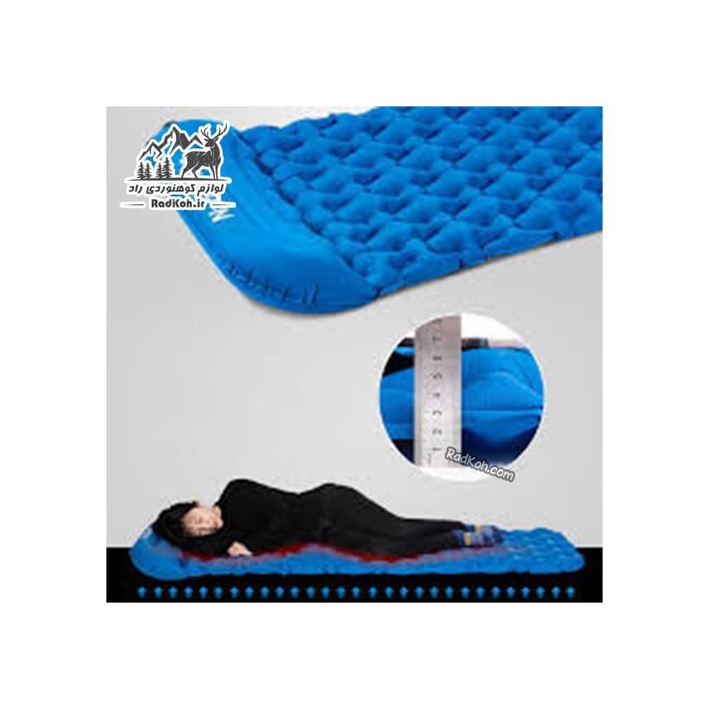 زیرانداز کیسه خواب بادی نیچرهایک مدل NH19Z055-P رنگ آبی