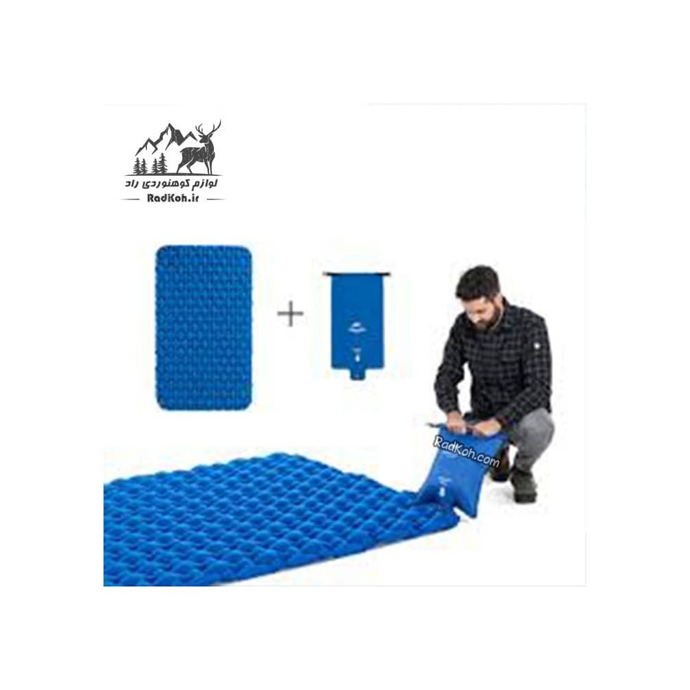 زیرانداز کیسه خواب بادی نیچرهایک مدل NH19Z055-P رنگ آبی