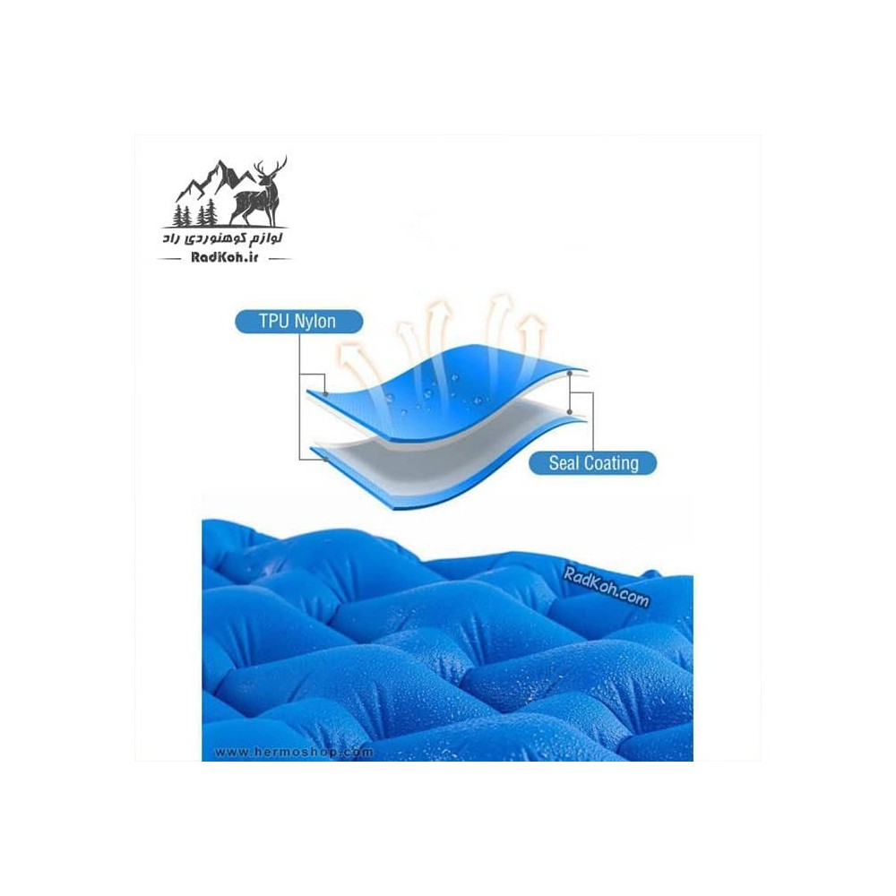 زیرانداز کیسه خواب بادی نیچرهایک مدل NH19Z055-P رنگ آبی