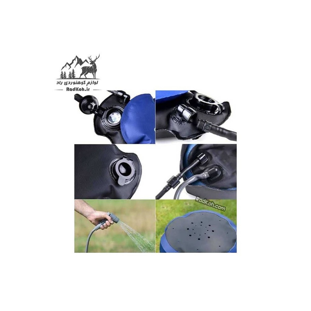دوش سفری مدل PW1027 کد NH17L101-D رنگ سرمه ای