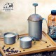 لیوان مسافرتی آلومینیومی Alocs مدل TW-426 رنگ خاکستری تیره