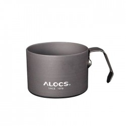 لیوان آلومینیومی Alocs مدل TW-426 رنگ خاکستری تیره