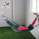 تخت آویز ننو مسافرتی یک نفره چوبدار رنگ آبی