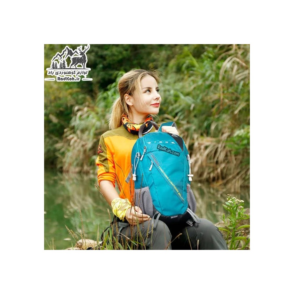 کوله پشتی طبیعت گردی 22 لیتری آیوان مدل KA-2366 رنگ سبزآبی