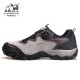 کفش پیاده روی مردانه هامتو مدل 140904A-3 بند دیسکی رنگ طوسی روشن