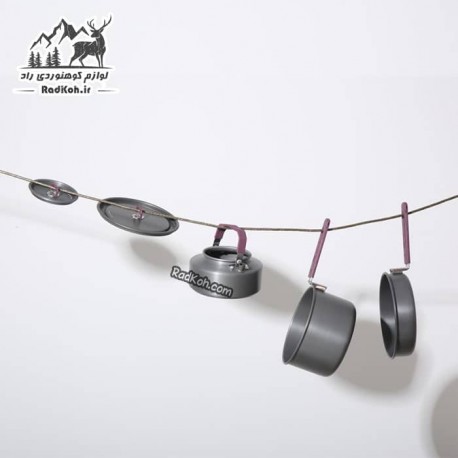 ﺳﺖ ﻇﺮوف دو ﻧﻔﺮه اﺳﻨﻮﻫﺎک مدل SN-T112 رنگ بنفش