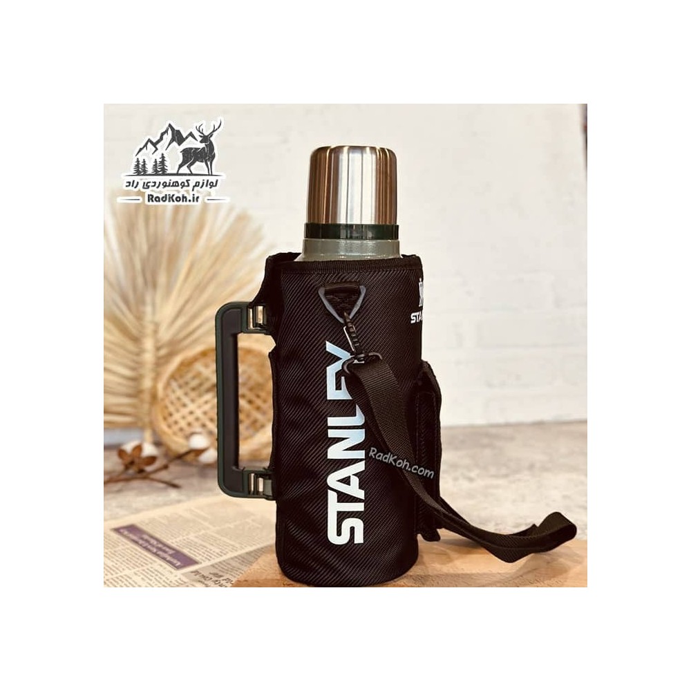 کاور فلاسک پارچه ای مدل CLASSIC BOTTLE رنگ مشکی