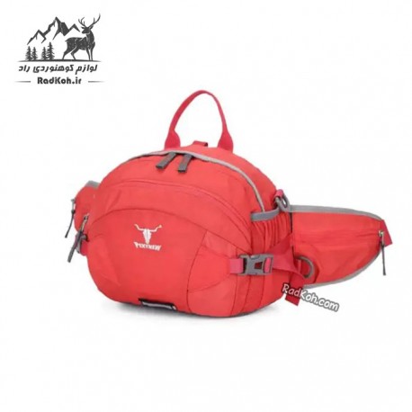 کیف کمری مسافرتی کله گاوی مدل 6094 رنگ قرمز
