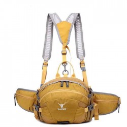 کیف کمری مسافرتی کله گاوی مدل 6094 رنگ خردلی