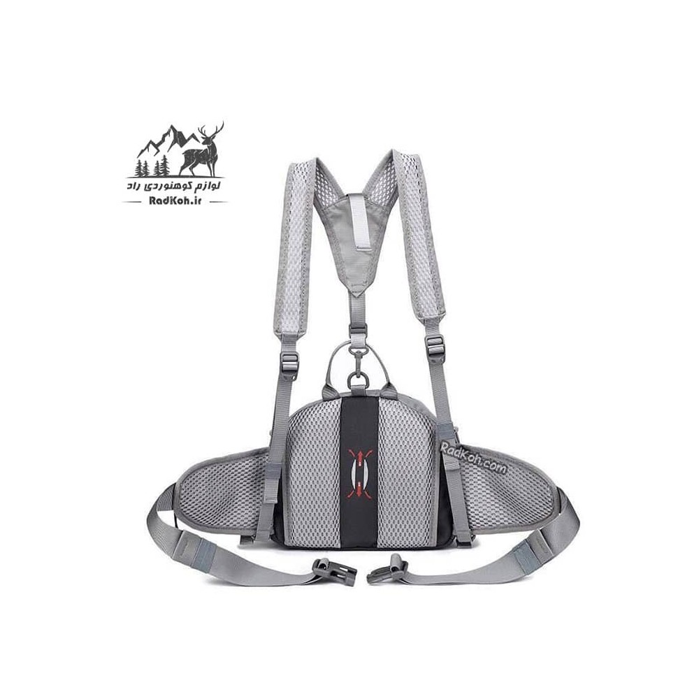 کیف کمری کله گاوی 5 لیتری مدل 6094 رنگ طوسی
