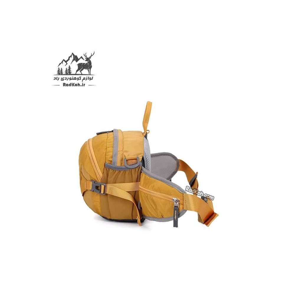 کیف کمری کله گاوی طبیعت گردی مدل 6094 رنگ خردلی