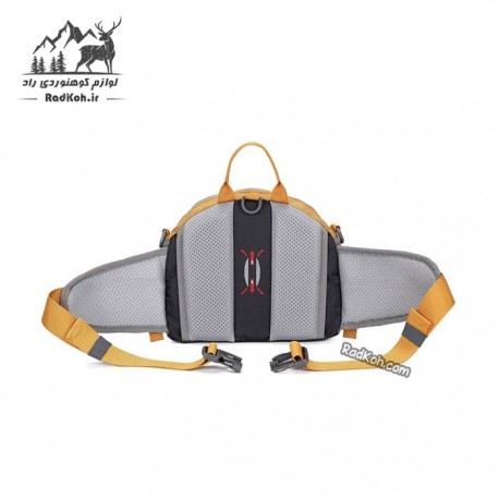 کیف کوله پشتی کله گاوی مدل 6094 رنگ خردلی
