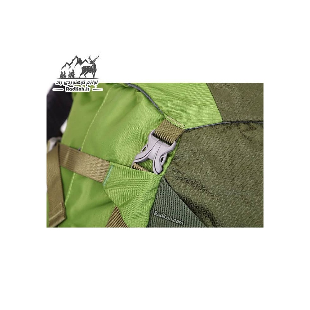 کوله پشتی کوهنوردی حرفه ای نیکو 60 لیتری مدل TIGER رنگ سبز