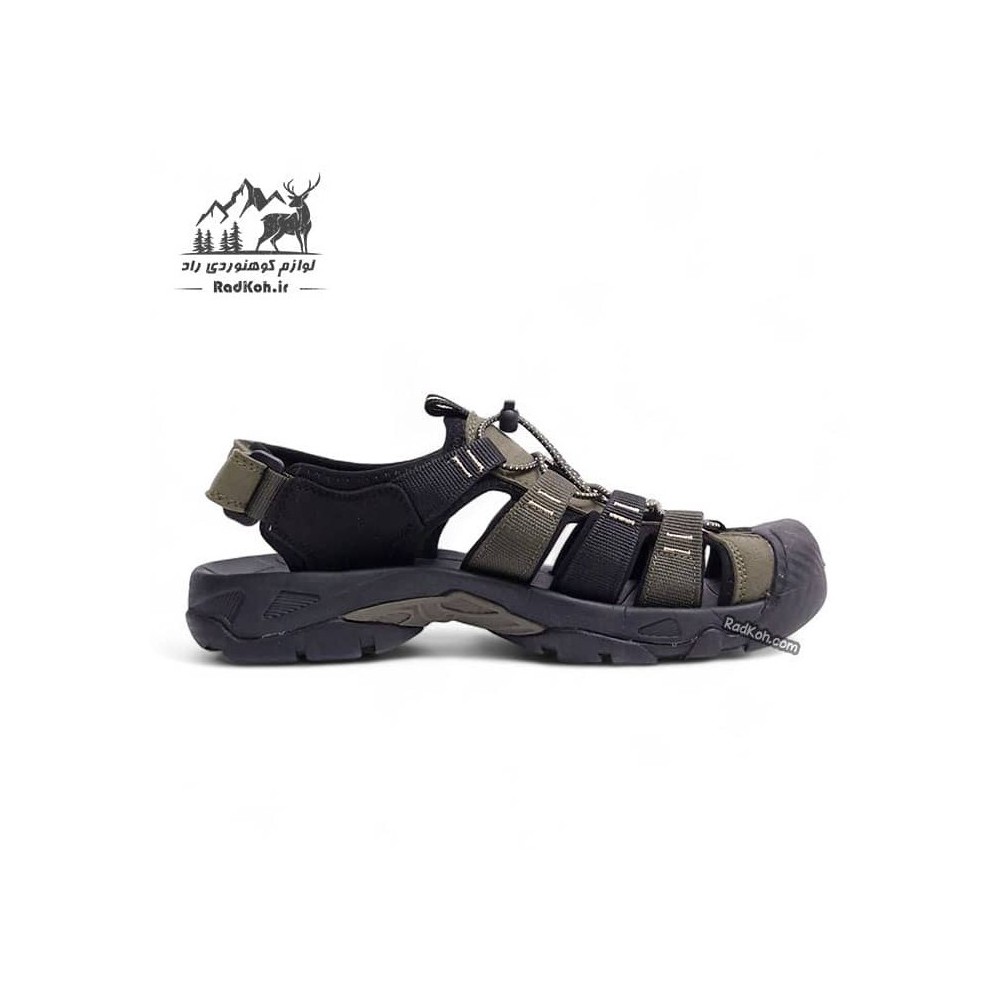 صندل مردانه مدل 710445A-8 رنگ سبز/مشکی