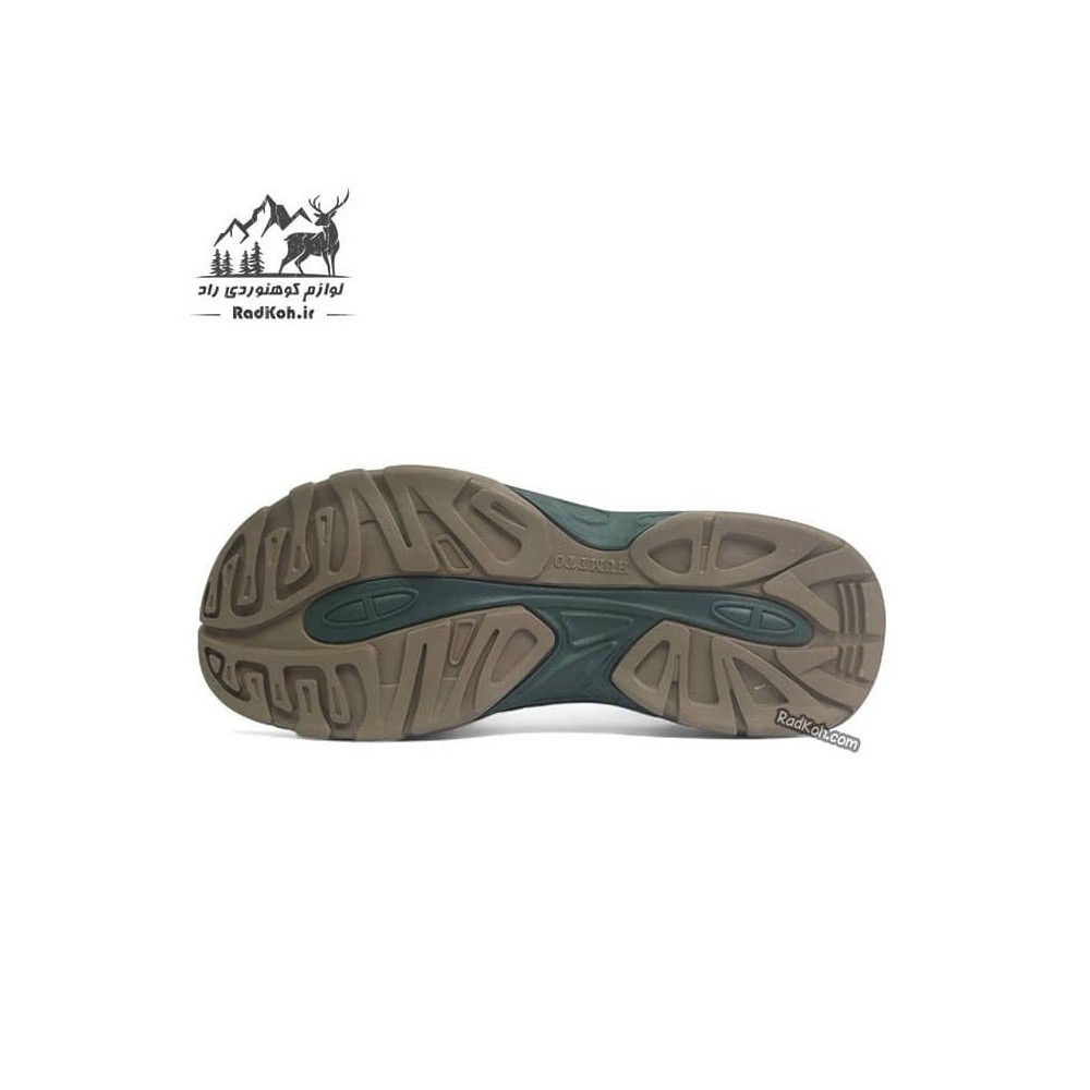 صندل هامتو مردانه مدل 710445A-14 رنگ خاکی/مشکی