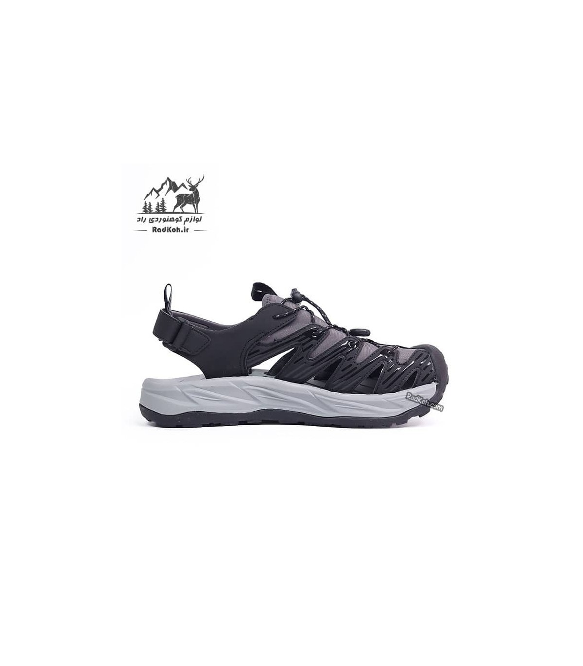 صندل پیاده روی همتو مردانه مدل 750303A-9 رنگ مشکی/خاکستری