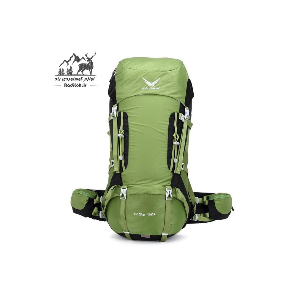 کوله پشتی 45+5 لیتری snowhawk k2-Star رنگ سبز