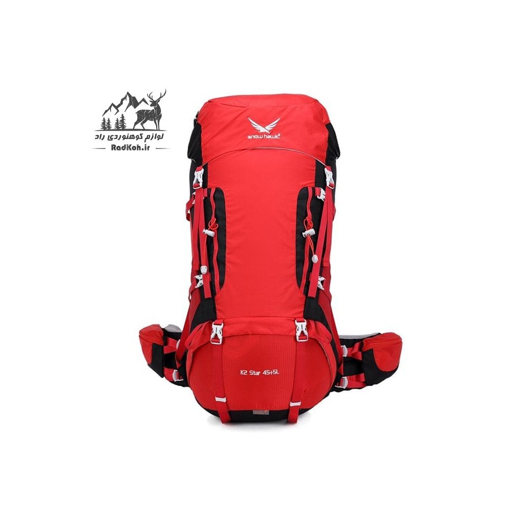 کوله پشتی 45+5 لیتری snowhawk k2-Star رنگ قرمز