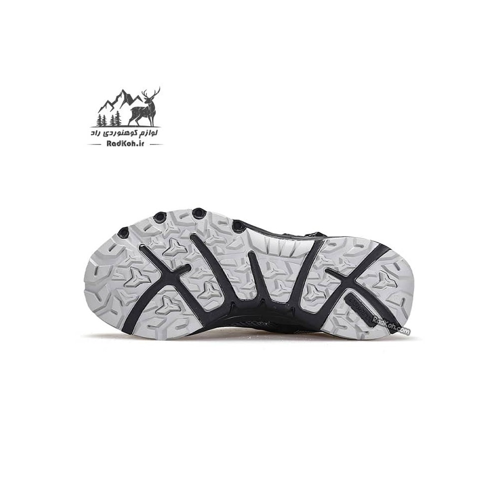 صندل مردانه پیاده روی هامتو مدل HT1605-7 رنگ مشکی/طوسی