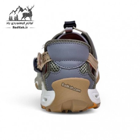 کفش مردانه پیاده روی هامتو مدل 630261A-11 رنگ طوسی/سبز