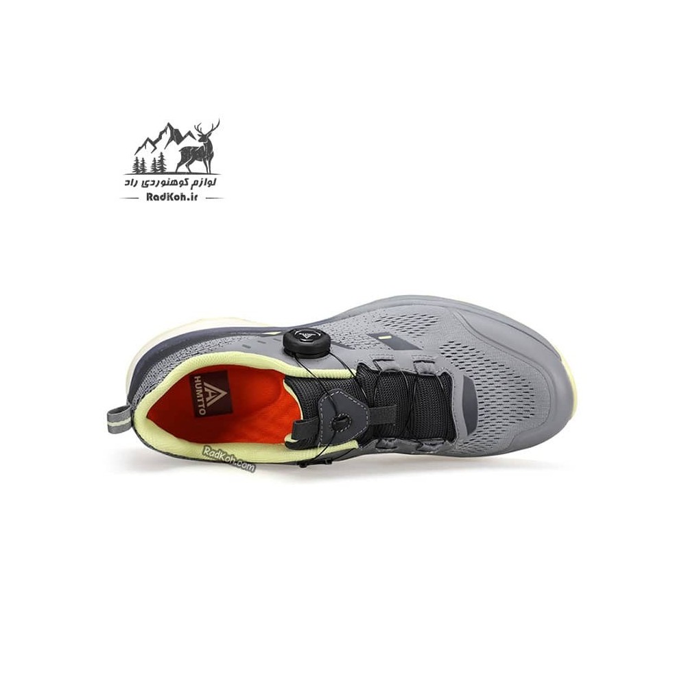 کفش مردانه مدل humtto 350320A-3 بند دیسکی رنگ خاکستری تیره