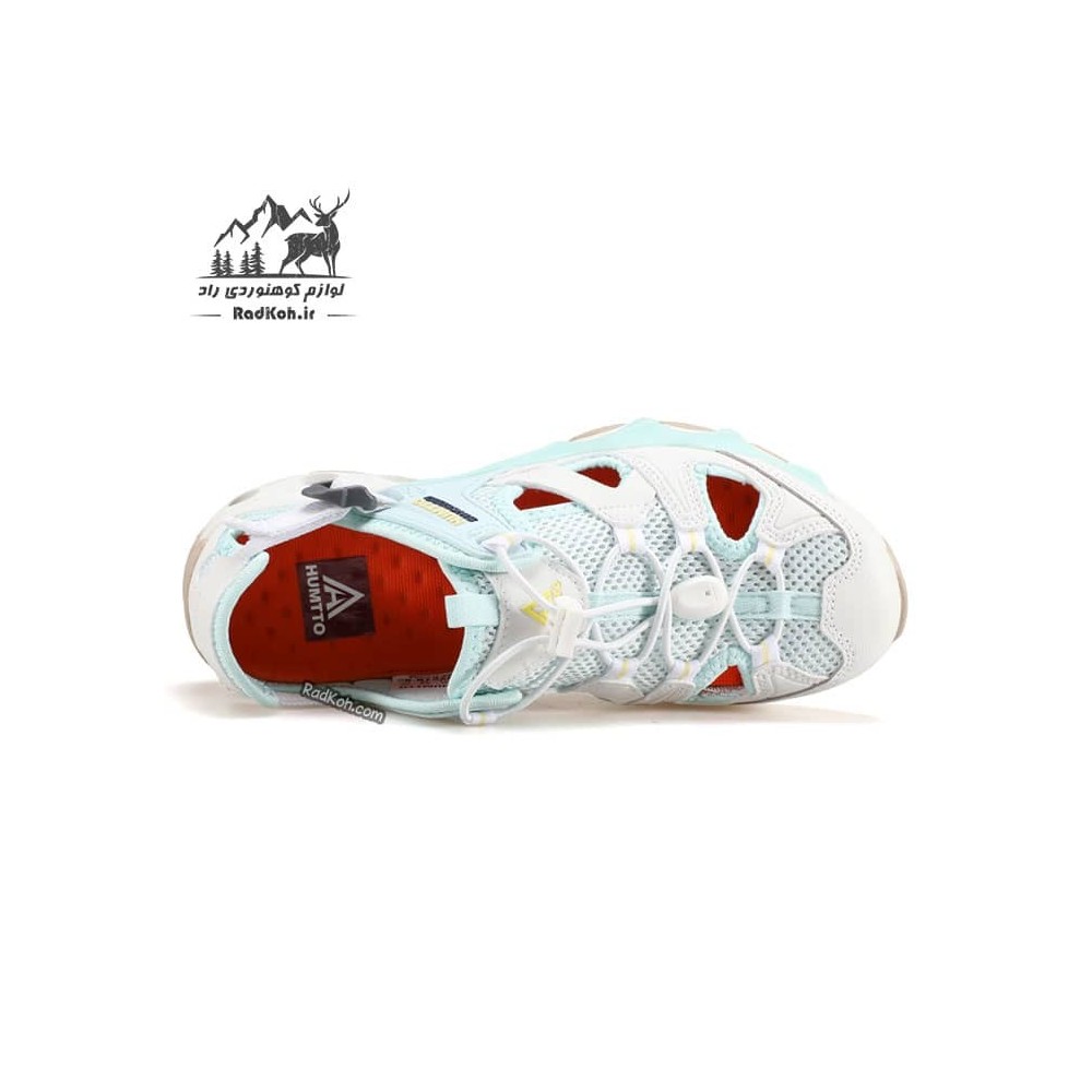 کفش رانینگ هامتو زنانه مدل humtto 630261B-9 رنگ کرم(بژ)/سبزآبی