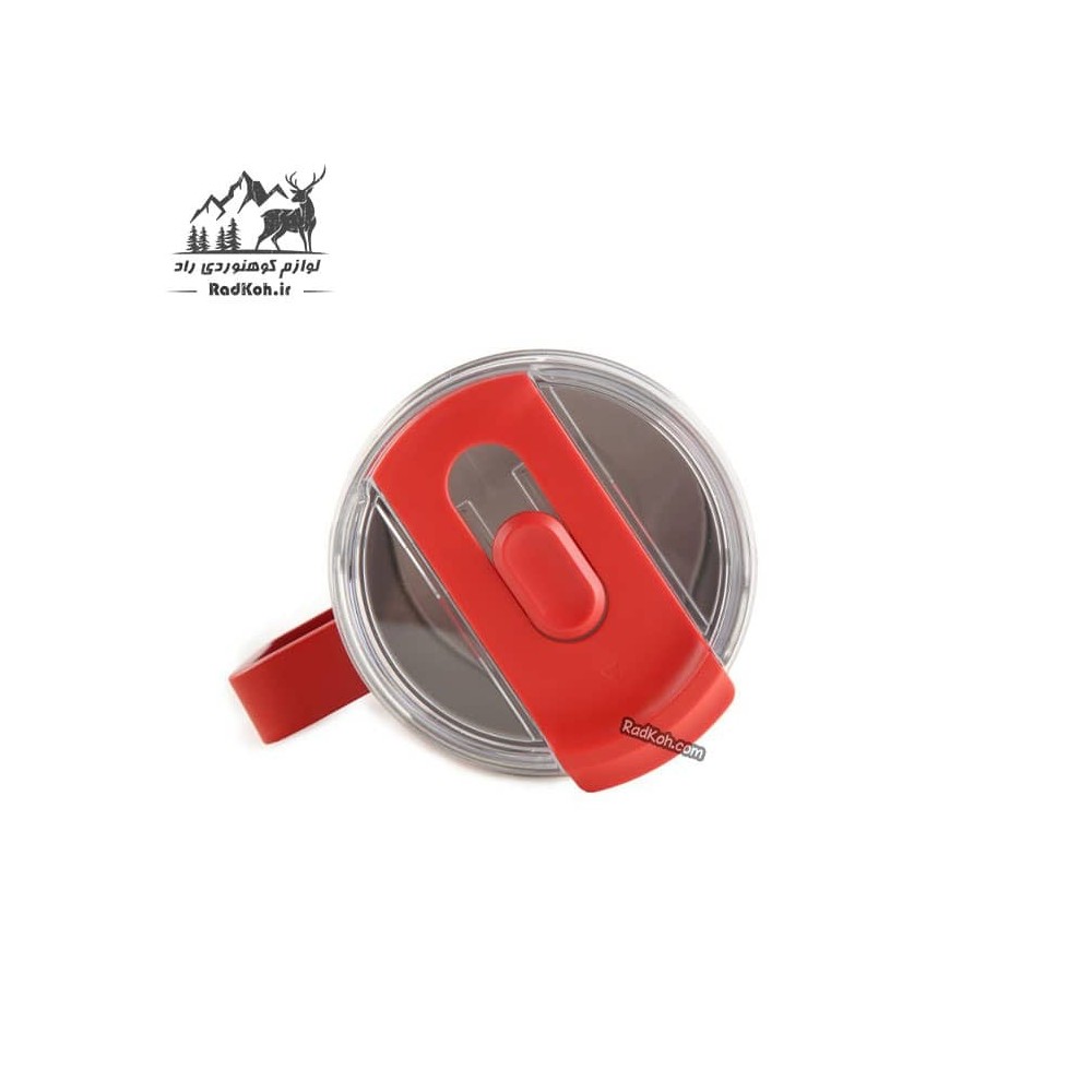 ماگ دوجداره 480 میل اسنوهاک مدل ANGLE کد SN-C6147 رنگ قرمز