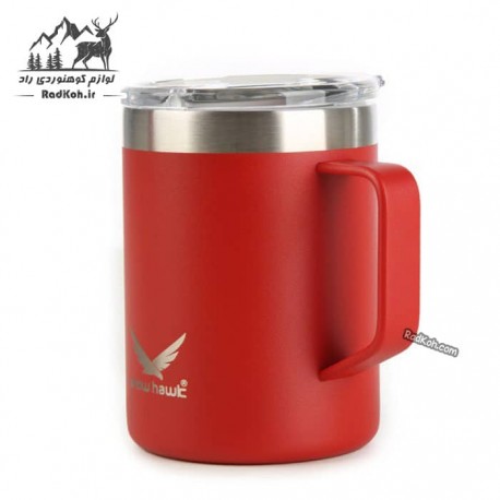 ماگ مسافرتی 350 میلی لیتر اسنوهاک مدل ANGLE کد SN-C6158 رنگ قرمز