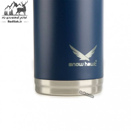 فلاسک مسافرتی 650 میلی لیتر اسنوهاک مدل BAIKAL کد SN-6142 سرمه ای