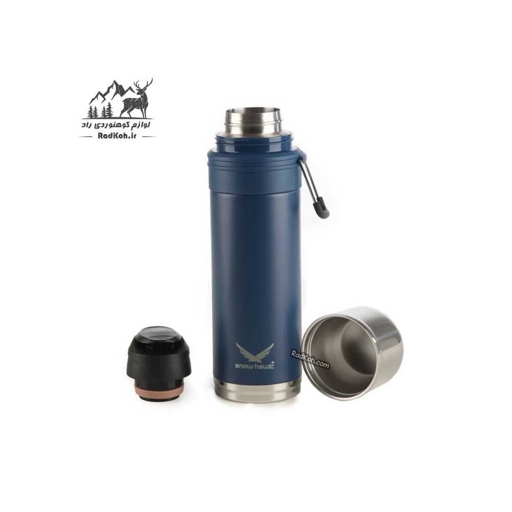 فلاسک طبیعت گردی 650 میلی لیتر اسنوهاک مدل BAIKAL کد SN-6142 سرمه ای