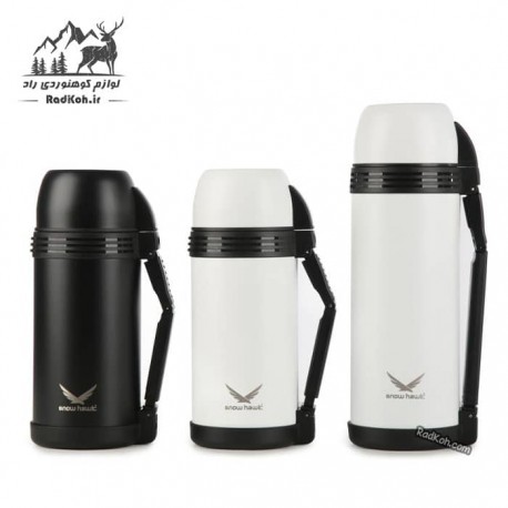 فلاسک دوجداره اسنوهاک 1.5 لیتر مدل Victoria کد SN-6145 رنگ سفید و مشکی