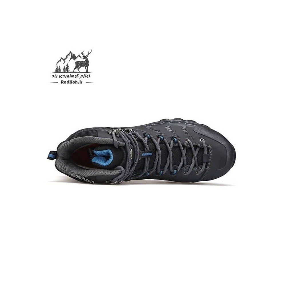 کفش ساقدار مردانه هامتو مدل humtto 240246A-2 رنگ خاکستری تیره