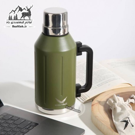 فلاسک مسافرتی اسنوهاک 1.2 لیتری مدل KATA کد SN-6146 رنگ سبز