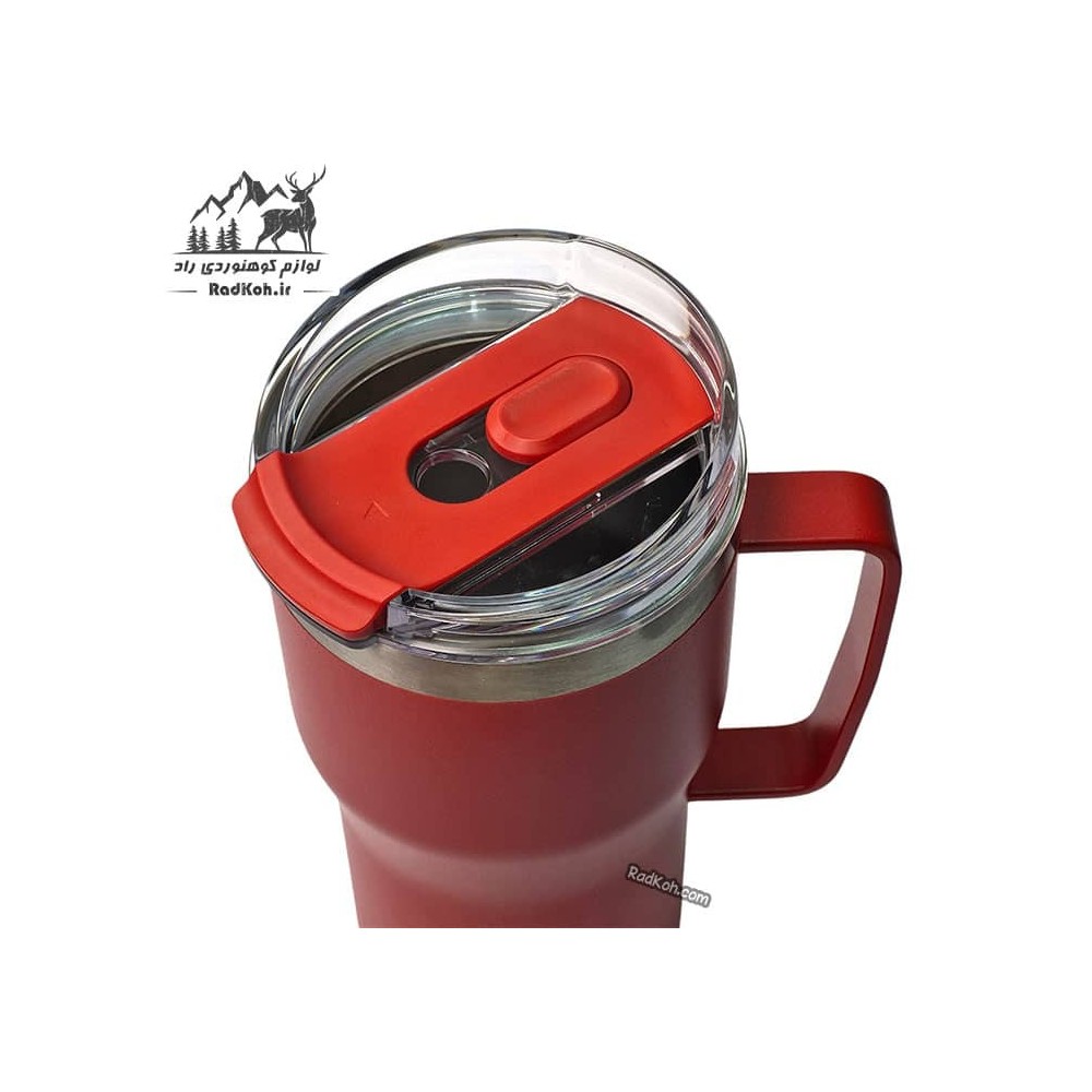 تراول ماگ طبیعت گردی 590 میل اسنوهاک مدل ANGEL کد SN-C6147 رنگ قرمز