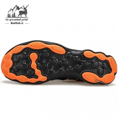 کفش هامتو مردانه مدل 350724A-2 رنگ مشکی/نارنجی