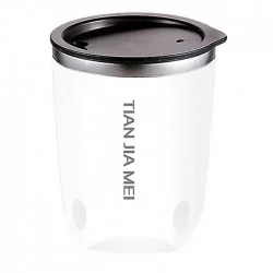 تراول ماگ سفری TIAN JIA MEI سایز 300ML رنگ سفید