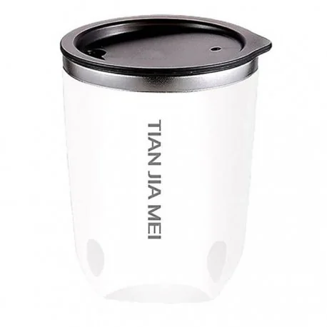 تراول ماگ سفری TIAN JIA MEI سایز 300ML رنگ سفید