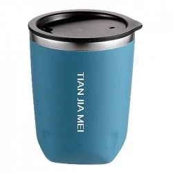 ماگ سفری تیان جیا می 300 میلی لیتر مدل Office Cup 8928 رنگ سبزآبی