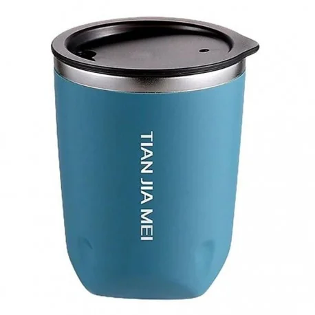 ماگ سفری تیان جیا می 300 میلی لیتر مدل Office Cup 8928 رنگ سبزآبی