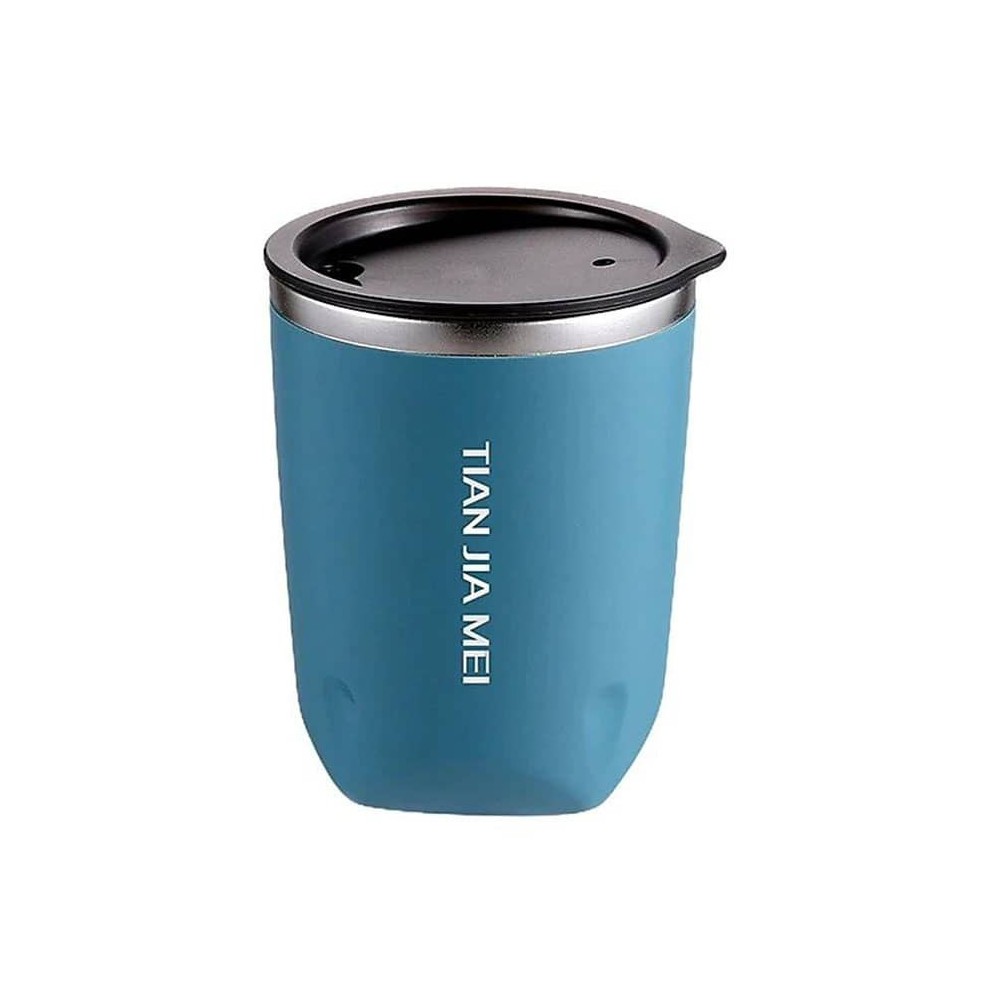 ماگ سفری تیان جیا می 300 میلی لیتر مدل Office Cup 8928 رنگ سبزآبی